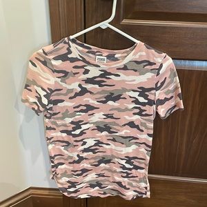 Pink camouflage tee shirt! (includes bonus tee shirt)